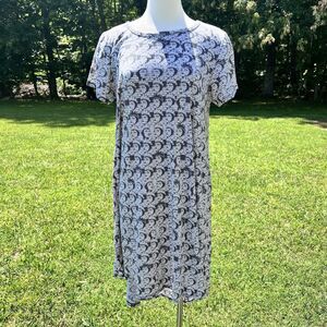 Lularoe DISNEY Maleficent Dress Size Large Black And White Hi-low